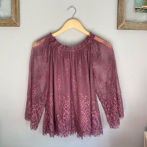 Lace Long Sleeve Blouse